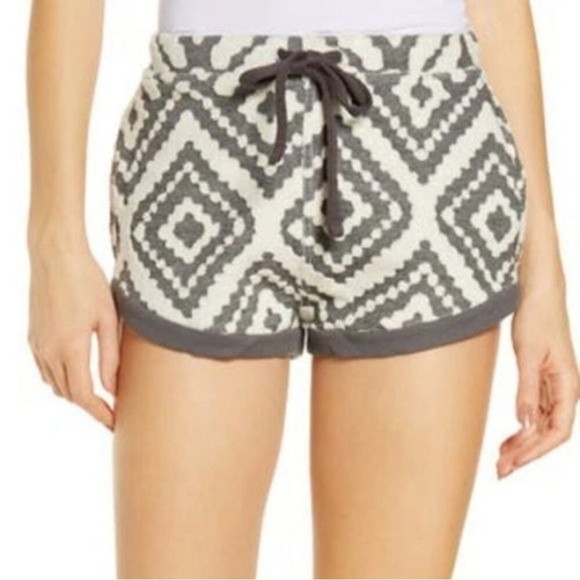 Free People Pants - Free People Where The Wind Blows Jacquard Drawstring Shorts